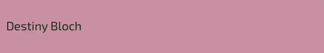 Destiny Bloch